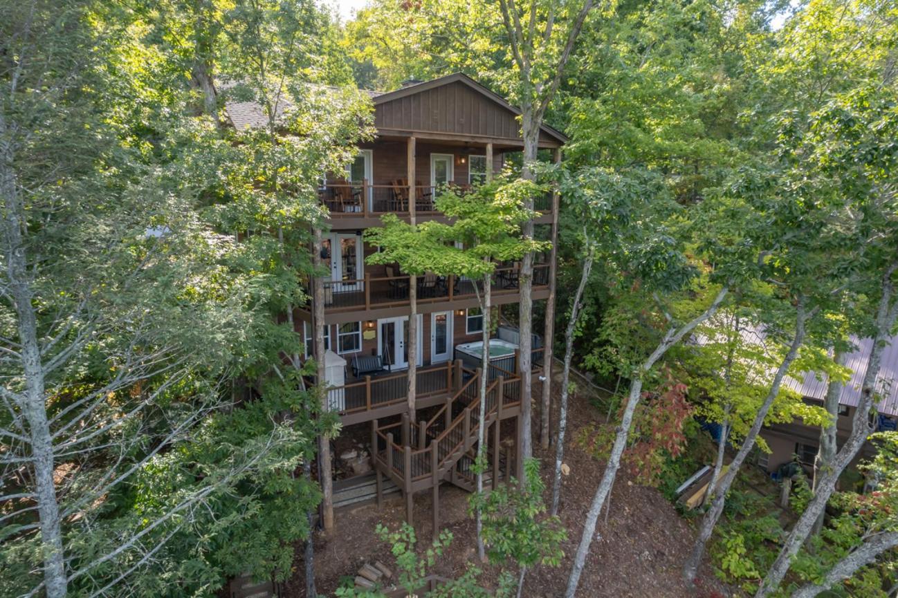 Vila Russell'S Fort At White Oak Point: Historical Cabin On Lake Lure, Luxury, Direct Lake Access! Exteriér fotografie